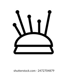 Pin Cushion Icon, Ideal for Sewing and Craft Graphics