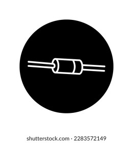 PIN diode black line icon. Pictogram for web page, mobile app, promo.