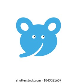 pin drawing of cute animal face cartoon color illustration design vector