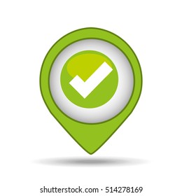 pin eco concept vector illustration eps 10