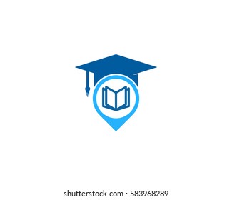 Pin Education Logo Design Element