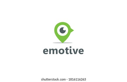 Inspiración en el diseño del logotipo del vector ocular