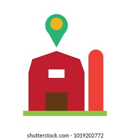 Pin Farm Logo Icon Design