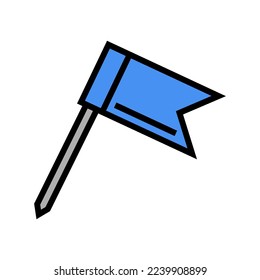 vector de icono de color de la marca de anclaje. signo de la marca de anclaje. ilustración de símbolo aislado