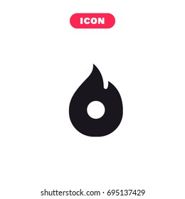 pin flame icon