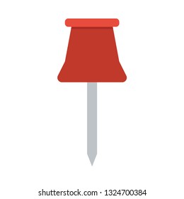 Pin flat icon.You can be used pin icon for several purposes like: websites, UI, UX, print templates, presentation templates, promotional materials, web and mobile phone apps