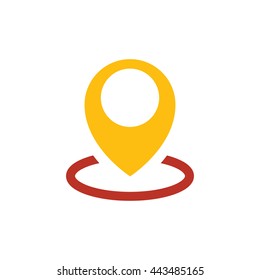 pin Flat icon and Logo design