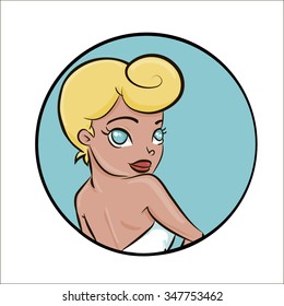 pin up girl portrait