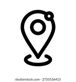 Pin GPS form Multimedia Set Icon Vector