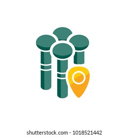Pin Group Logo Icon Design