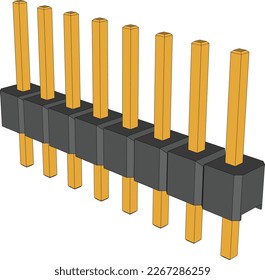 Pin Header Connector 8 pins