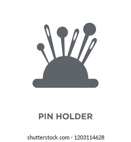 Pin holder icon. Pin holder design concept from Sew collection. Simple element vector illustration on white background.