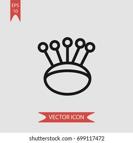 Pin holder vector icon illustration symbol