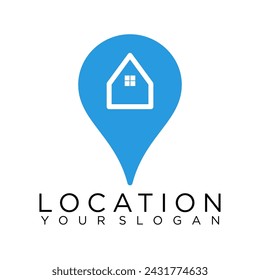 pin home maps location logo