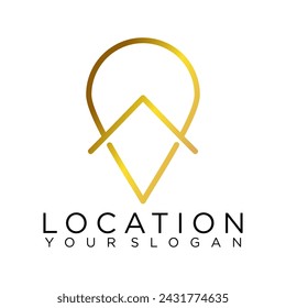 pin home maps location logo