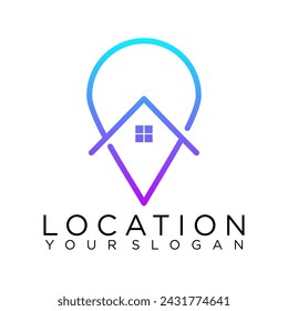 logo de ubicación de pin home maps