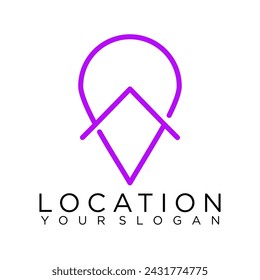 Pin Home Maps Location Logo