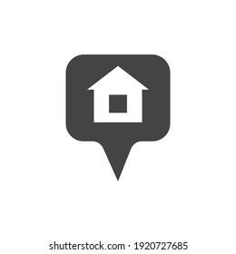 Icono del vector de inicio en fondo aislado blanco. Capas agrupadas para una ilustración de edición sencilla. Por tu diseño.