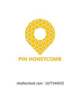 Pin Honeycomb Logo Template Design