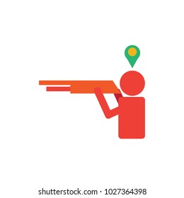 Pin Hunt Logo Icon Design