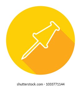 Pin icon. 