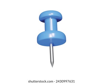  Icono de pin Ilustración de render 3d