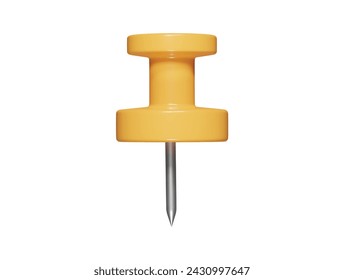  Icono de pin Ilustración de render 3d