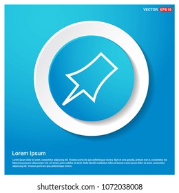 pin icon Abstract Blue Web Sticker Button