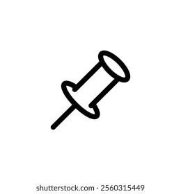 Pin Icon or Bookmark Pin Icon. UI UX user interface icon outline design