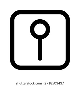 Icono de pin. El ícono se puede utilizar para Sitios web, Plantillas impresas, Plantillas de presentación, ilustraciones, etc