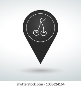 pin icon cherry