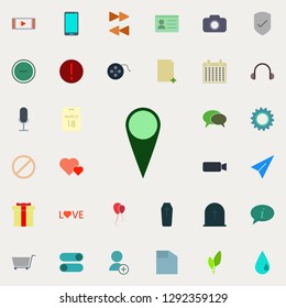 pin icon. color web icons universal set for web and mobile