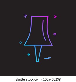 Pin icon design vector