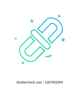 Pin icon design vector