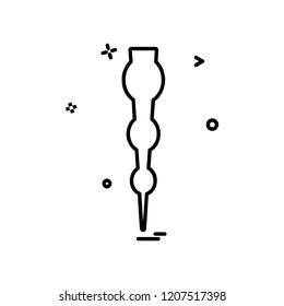 Pin icon design vector