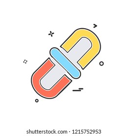 Pin icon design vector