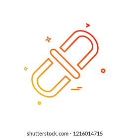 Pin icon design vector