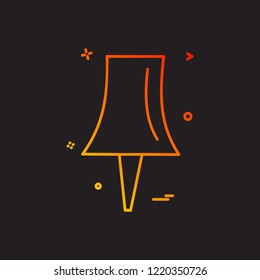 Pin icon design vector