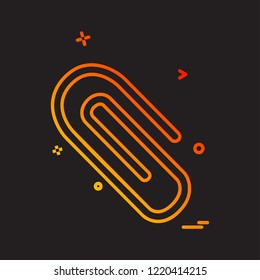 Pin icon design vector