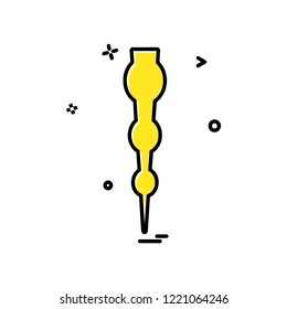 Pin icon design vector