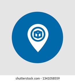  Pin icon. Editable  Pin icon for web or mobile.