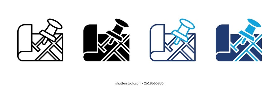Pin Icon Element For Design