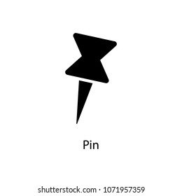 pin icon. Element of minimalistic icon for mobile concept and web apps. Signs and symbols collection icon for websites, web design, mobile app on white background