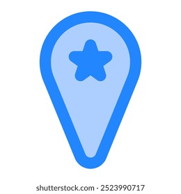 Pin icon. pin, favorite place, location, map, placeholder, marker. Vector icon illustration