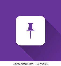 pin icon. flat design