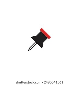 Pin icon flat vector design