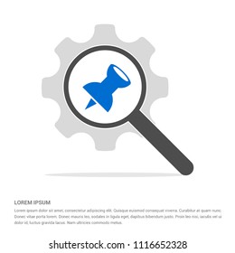 Pin Icon - Free vector icon