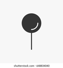 Pin  icon illustration isolated sign symbol