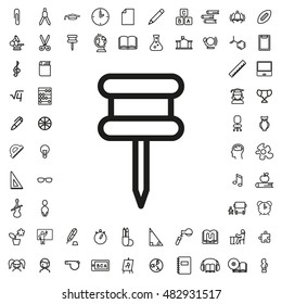 Pin icon illustration isolated vector sign symbol