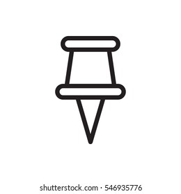 pin icon illustration isolated vector sign symbol